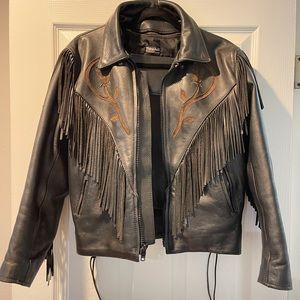 Unik Black Leather Jacket